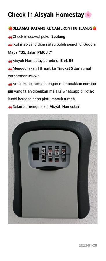 Nurul Aisyah Homestay Tanah Rata Ngoại thất bức ảnh